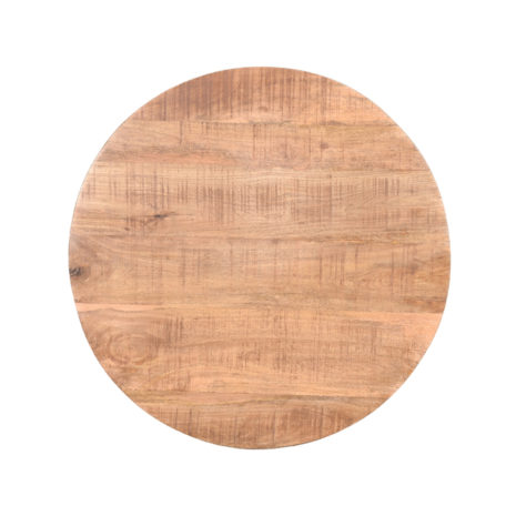 rond Tafelblad Sloppy Edge - Rough - Mangohout - Rond - 70 cm Sloppy