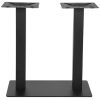 1Restauranttafel poot dubbel voorkant LABEL51 Tafelpoot Dubbel - Zwart - Metaal - Dubbel - 71 cm