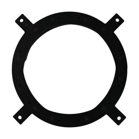 Trapezium eettafel poot - 70x40x72 - zwart - metaal