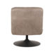 4Fauteuil Eli 64x74x77 Cm Taupe Micro Suede Achterkant 4Fauteuil Eli 64x74x77 Cm Taupe Micro Suede Achterkant