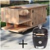 Douglas buitenkeuken met latjes Yakiniku Large kamado Douglas buitenkeuken met latjes + Yakiniku Large kamado
