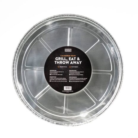 Wegwerp Druippan Rond Aluminium 5stuks Smokin Flavours Wegwerp Druippan Rond Aluminium 5stuks - Smokin Flavours