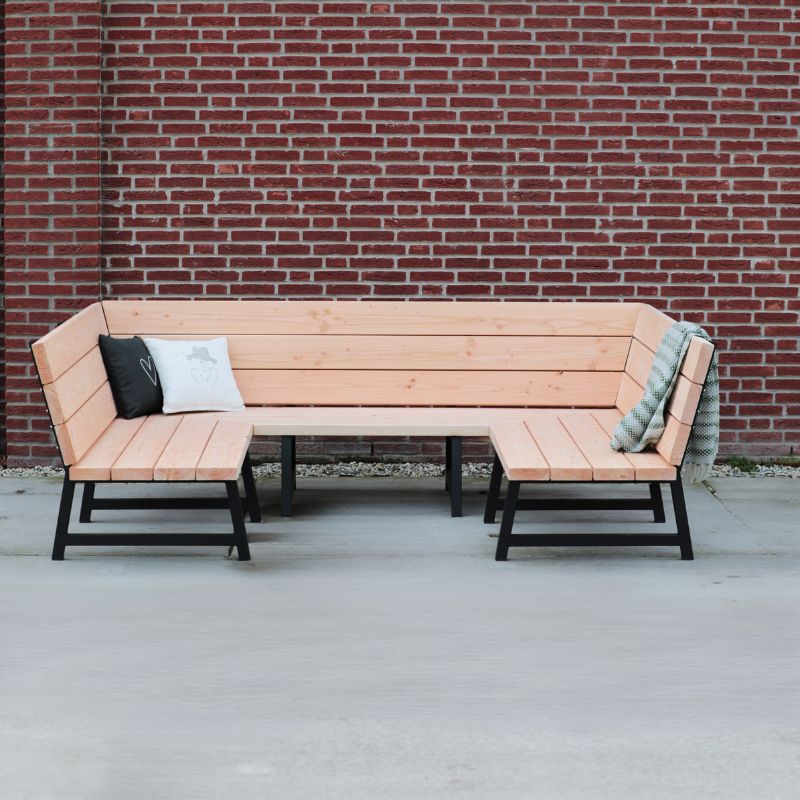 douglashouten hoekbank u-vormig