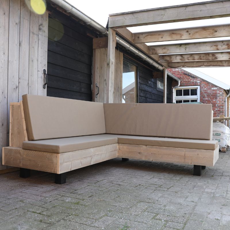 steigerhouten hoekbank van hout voor de tuin june steigerhouten hoekbank van hout voor de tuin june