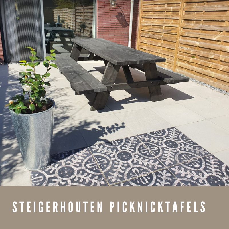 steigerhouten picknicktafels steigerhouten picknicktafels