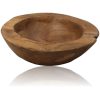 0TBNSS201201 Houten Fruitschaal klein - ø20-27 cm - Teak