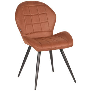 Eetkamerstoel Sil Cognac Microvezel 51x64x87 cm