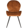 1Eetkamerstoel Sil Oker Velours 51x64x87 cm Voorkant 1Eetkamerstoel Sil Oker Velours 51x64x87 cm Voorkant