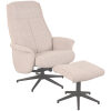 1Lounge Chair Bergen 77x76x105 cm Ottoman Touch Naturel 1Lounge Chair Bergen 77x76x105 cm Ottoman Touch Naturel