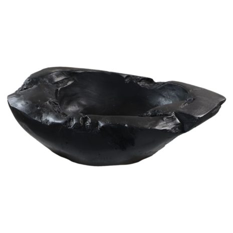 zwarte fruitschaal hout