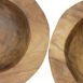 2TBNSS20set208 detailfoto Houten fruitschalen set van 2 - ø20-27 - Blank Teakhout