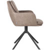 3Eetkamerstoel Joy 58x63x83 Cm Taupe Micro Suede Zijkant 3Eetkamerstoel Joy 58x63x83 Cm Taupe Micro Suede Zijkant