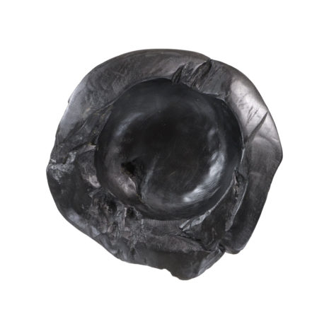 Zwart Houten Fruitschaal Teak - ø35-45 cm