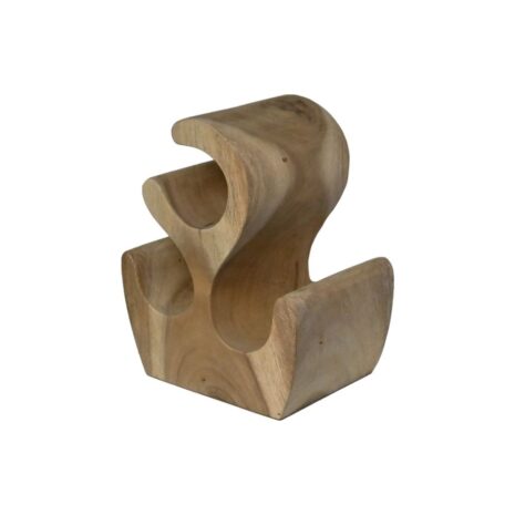 flessenrek suarhout voor 3 wijnflessen