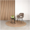5Eetkamerstoel Fer 58x57x87 Cm Micro Suede Taupe Setting 5Eetkamerstoel Fer 58x57x87 Cm Micro Suede Taupe Setting