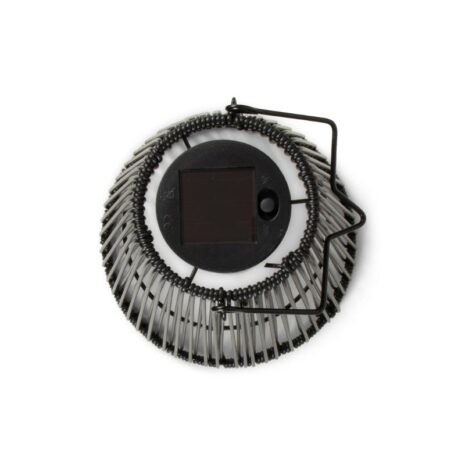 jens living solar lantaarn zwart - bovenkant