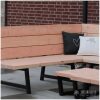 details Loungebank U vormig douglas met stalen frame details Loungebank U-vormig douglas met stalen frame