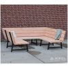 douglas loungebank met stalen frame u vorm douglas loungebank met stalen frame u-vorm