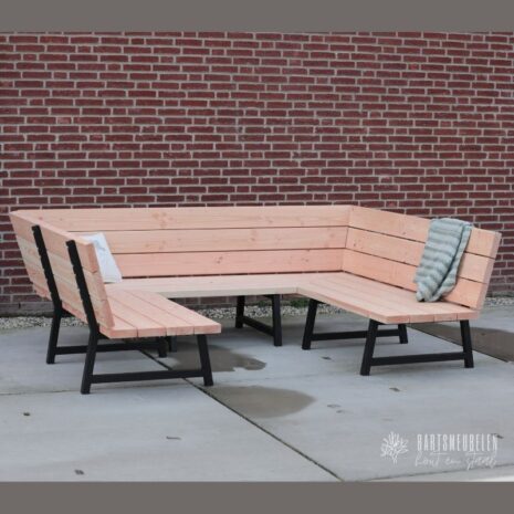 douglas loungebank met stalen frame u vorm douglas loungebank met stalen frame u-vorm