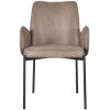 0Eetkamerstoel Joni 55x60x86 Cm Taupe Micro Suede Voorkant 0Eetkamerstoel Joni 55x60x86 Cm Taupe Micro Suede Voorkant