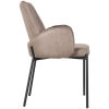 1Eetkamerstoel Joni 55x60x86 Cm Taupe Micro Suede Zijkant 1Eetkamerstoel Joni 55x60x86 Cm Taupe Micro Suede Zijkant