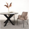 4Eetkamerstoel Joni 55x60x86 Cm Taupe Micro Suede Setting 4Eetkamerstoel Joni 55x60x86 Cm Taupe Micro Suede Setting