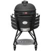 Zwarte Matte Keij Kamado Legend Black Large 21 inch op onderstel