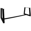 Tafelframe Trapezium met Balk Zwart Tafelframe Trapezium met Balk - Zwart