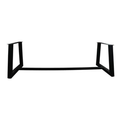 Tafelonderstel Trapezium met Balk - Zwart 235cm