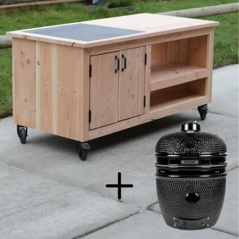 buitenkeuken kamado douglas met tegel yakiniku kamado black edition buitenkeuken kamado douglas met tegel + yakiniku kamado black edition