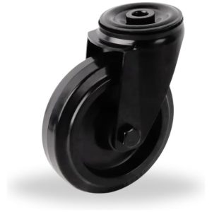 zwart zwenkwiel 100mm