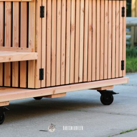 Buitenkeuken latjes zevenbergen detailfoto