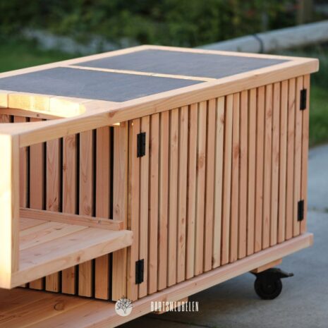 buitenkeuken met latjes zevenbergen op maat