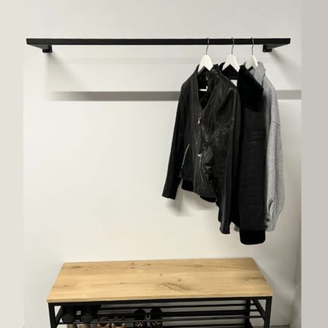 zwarte garderobestang