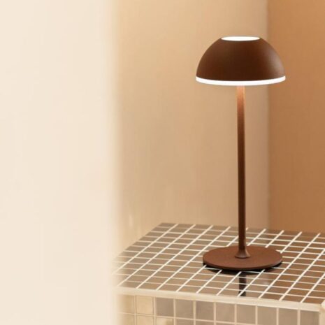 jens living - tafellamp roest oplaadbaar