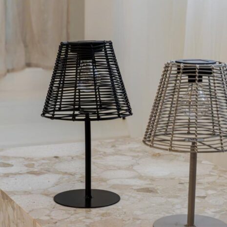 sfeerafbeelding Solar Tafellamp Liv Zwart - Jens Living