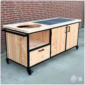 Buitenkeuken douglas en staal Goes industrieel