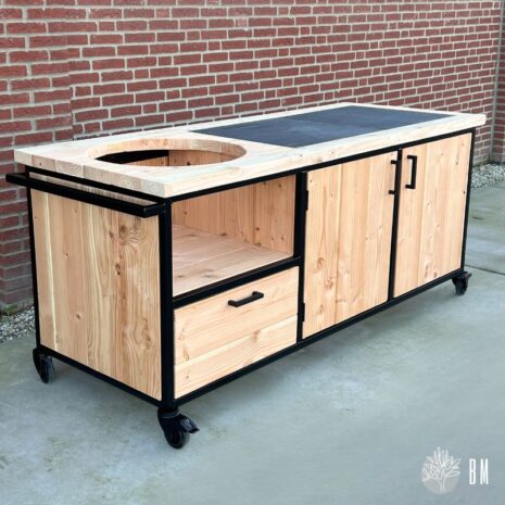 Buitenkeuken douglas en staal Goes industrieel Buitenkeuken douglas en staal Goes industrieel