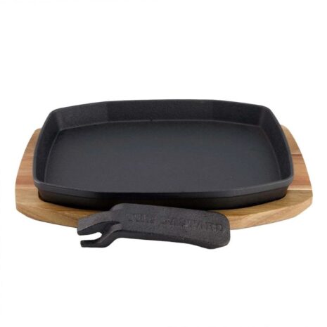 The Bastard Sizzling Plate Holder Cast Iron 21x28cm The Bastard Sizzling Plate & Holder Cast Iron 21x28cm