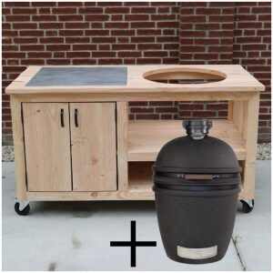 Buitenkeuken kamado douglas met tegel the bastard urban large