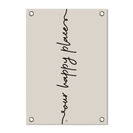 Tuinposter our happy place 59cm x 84cm Tuinposter our happy place 59cm x 84cm