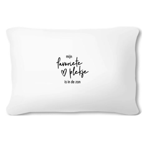 buitenkussen wit – ‘Mijn favoriete plekje is in de zon – 60x40 cm Zoedt buitenkussen wit – ‘Mijn favoriete plekje is in de zon’ – 60x40 cm Zoedt